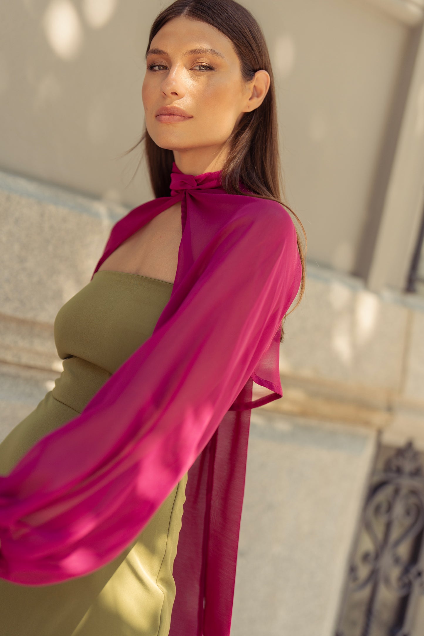 Mangas Organza Plata