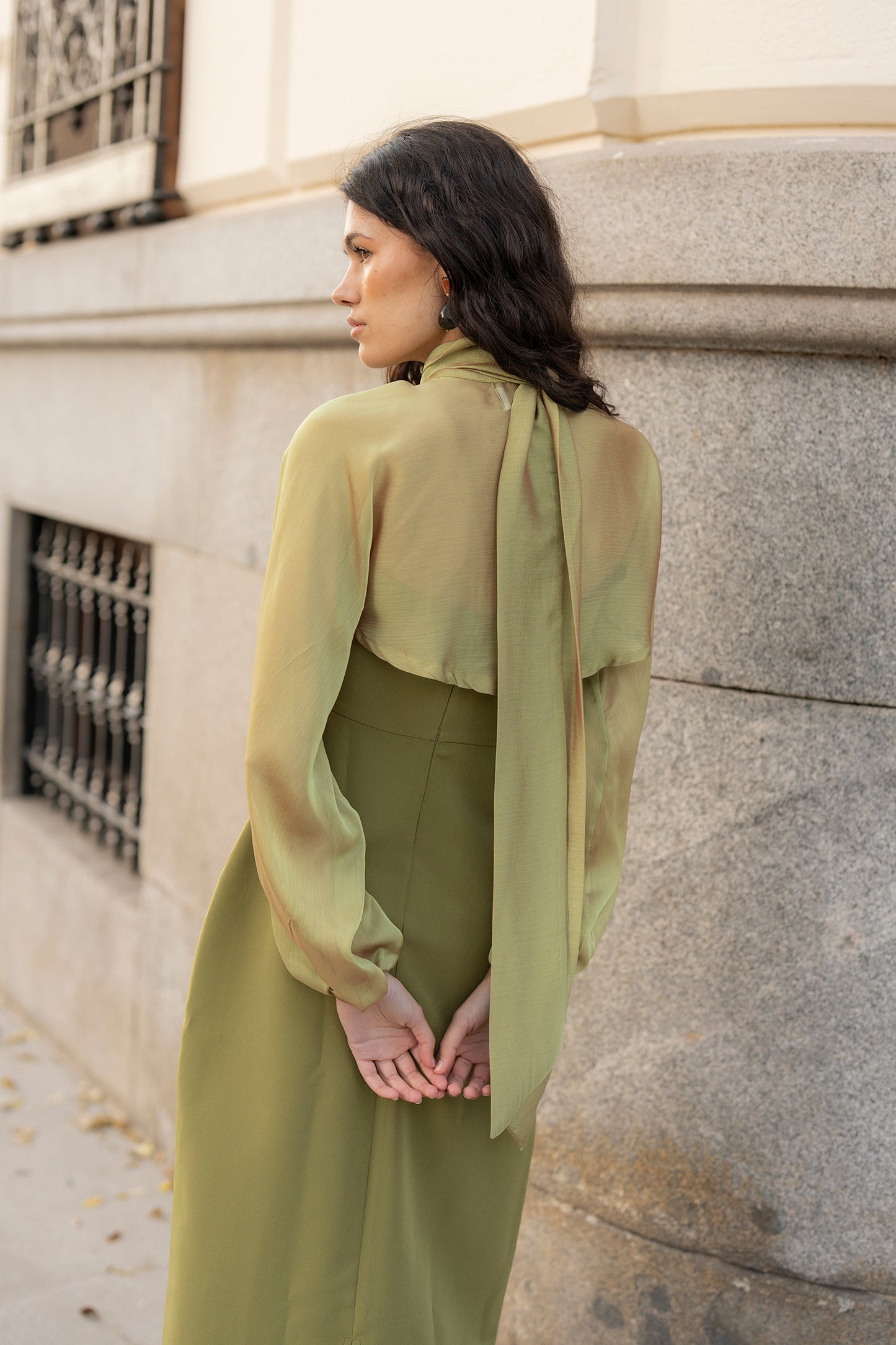 Mangas Organza Verde