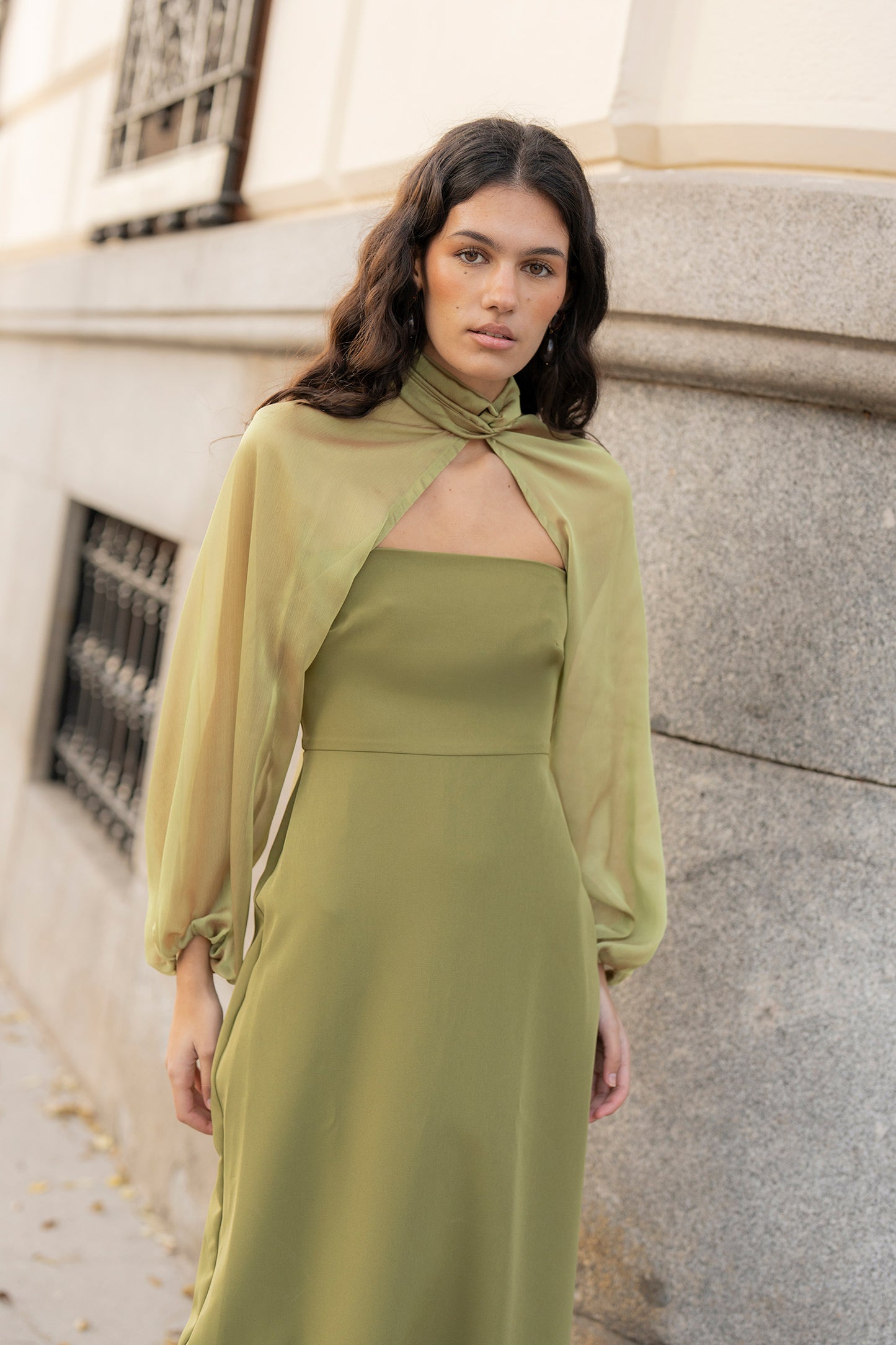 Mangas Organza Verde