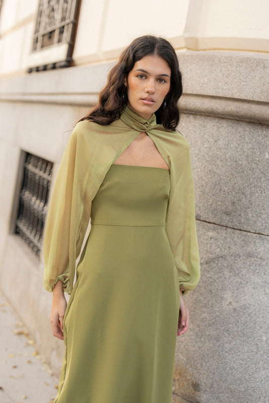 Mangas Organza Verde