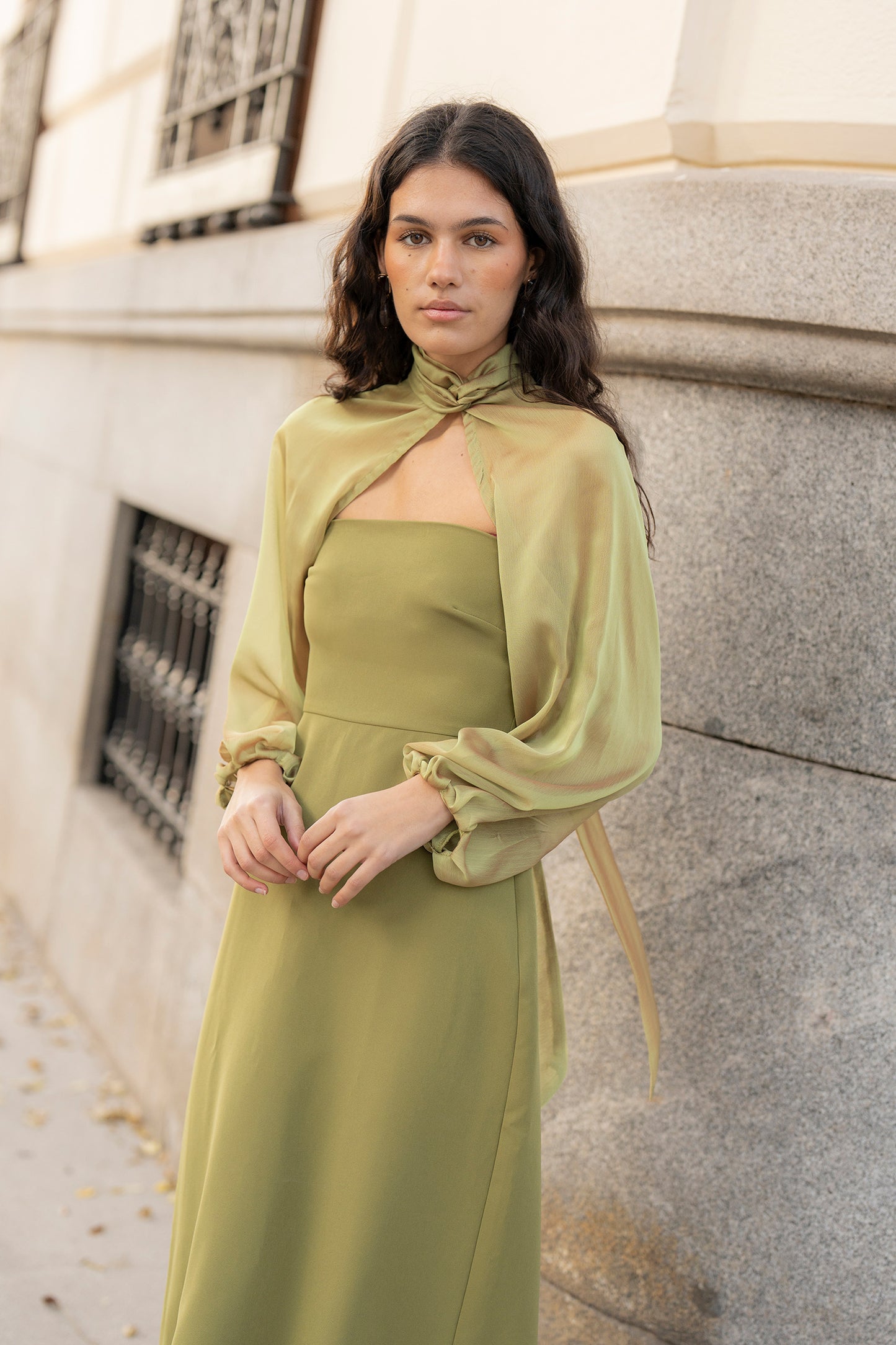 Mangas Organza Verde