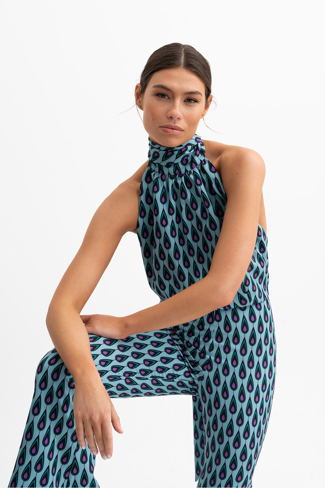 Bibiana Turquoise Jumpsuit